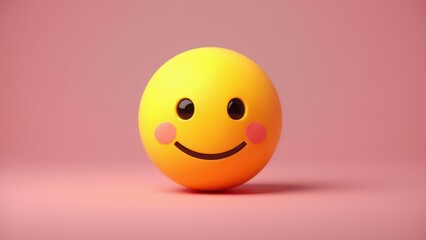 Fototapeta premium Smiley face cute 2d