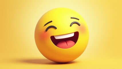 Fototapeta premium Smile face cute 2d