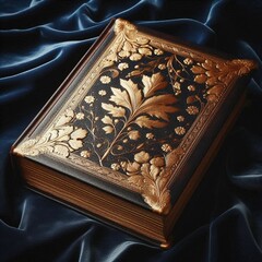 old book isolated on black