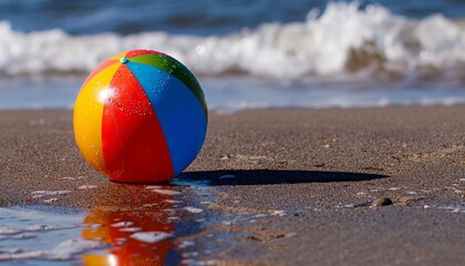 Obraz premium Beach Ball Bliss: A summer story in 7/4 time