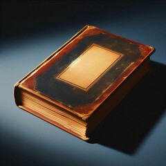 old book isolated on black