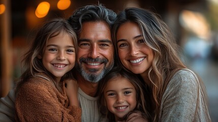 Obraz premium Family Happiness Smiles and Togetherness