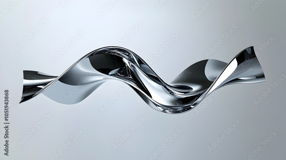Aufkleber reflective silver 3d arrow symbolizing complexity and evolving progress