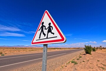 School Children Crossing Road Sign
