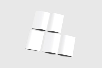 A4 Bifold Brochure Blank Background