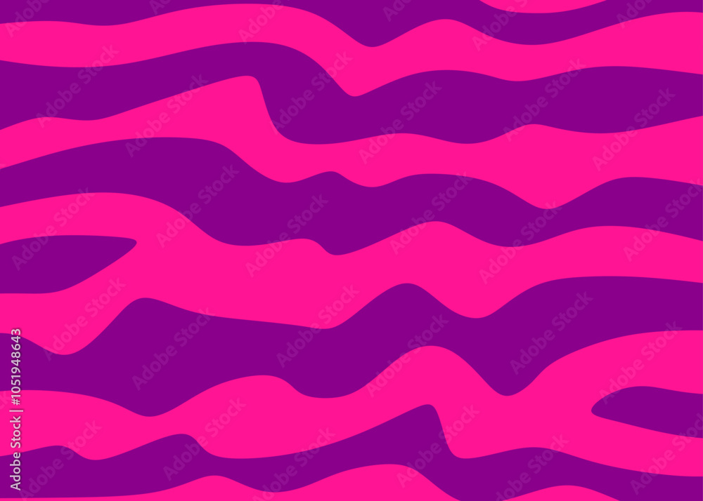 Poster abstract background with wavy lines pattern. seamless zebra skin pattern