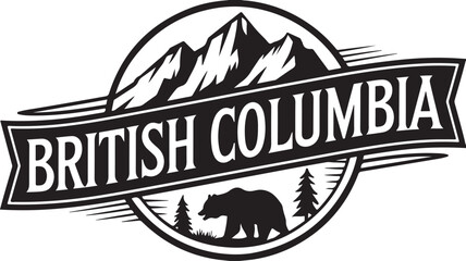 British Columbia Canada Sign Vector