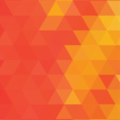 Red Orange Triangle Background Vector