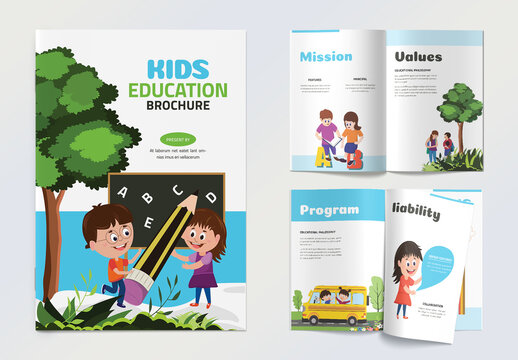Kindergarten Education Brochure Template
