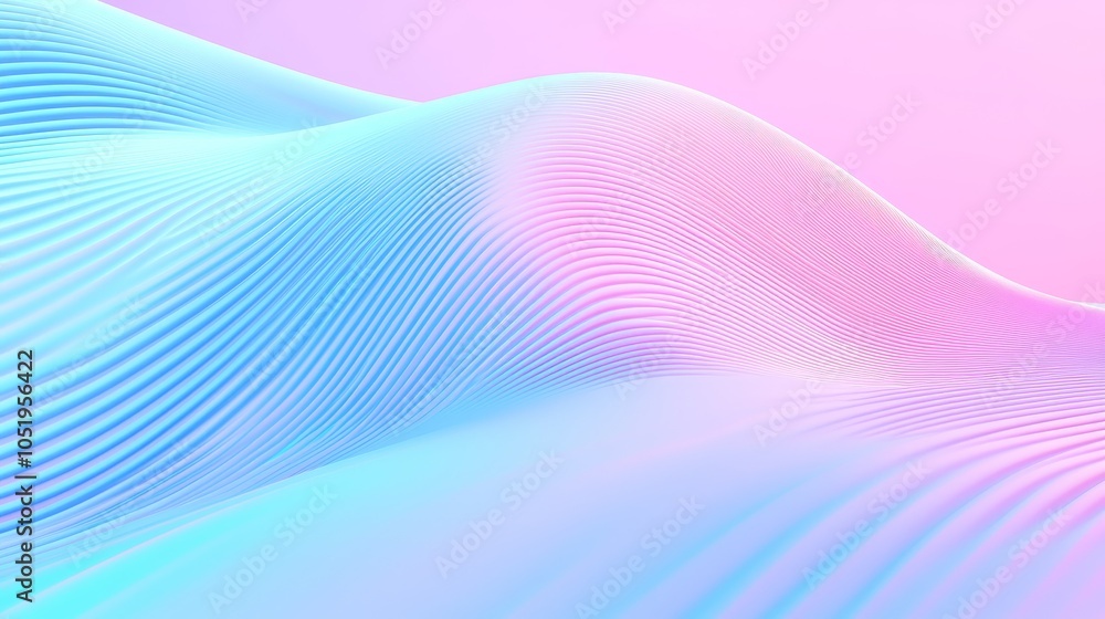 Aufkleber captivating waves of color an ethereal blend of soft pastels creating a dreamlike atmosphere in flui