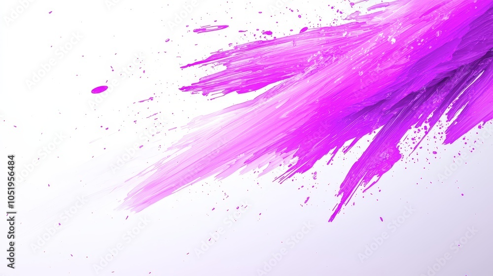 Poster dynamic purple brush stroke abstract art a captivating expression of color and movement in modern de