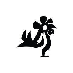 Rooster Monochrome Modern Geometric Simplicity Icon Logo