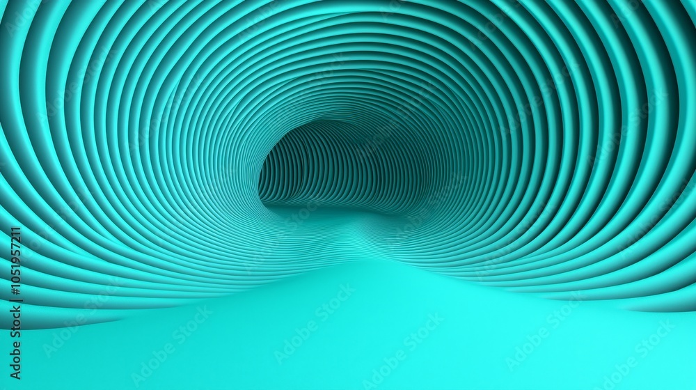 Poster exploring the depths of abstract geometry a journey through textured waves and turquoise tones in di