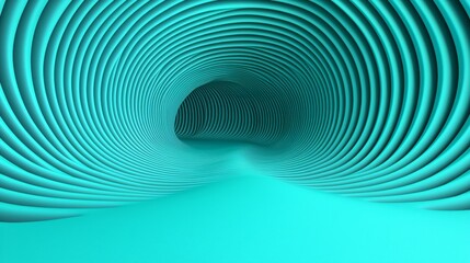 Obraz premium Exploring the depths of abstract geometry a journey through textured waves and turquoise tones in digital art