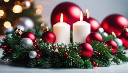 Festive Christmas wreath