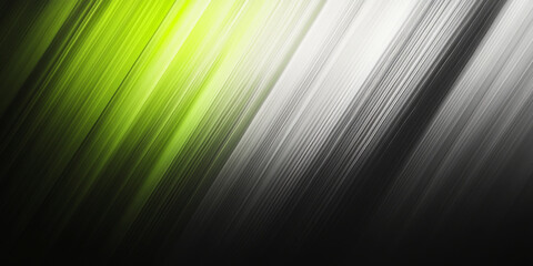 Vibrant green and gray abstract background with dynamic diagonal lines creating sense of movement and energy. Perfect for modern design projects
