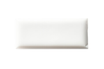 A plain, unflavored chewing gum with a simple, classic design, showcasing its minimalist look isolated on white background