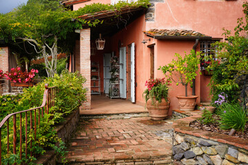 Fototapeta premium Tuscan villa in the small town of Buti.