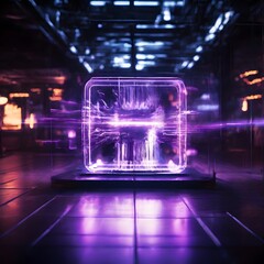 artificial intelligence concept design with futuristic look