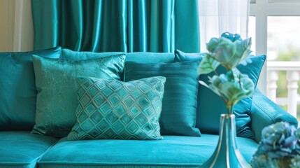 Turquoise: This lively color, a mix of blue and green, reflects tropical waters and fosters creativity and clarity, making it ideal for energetic designs.
