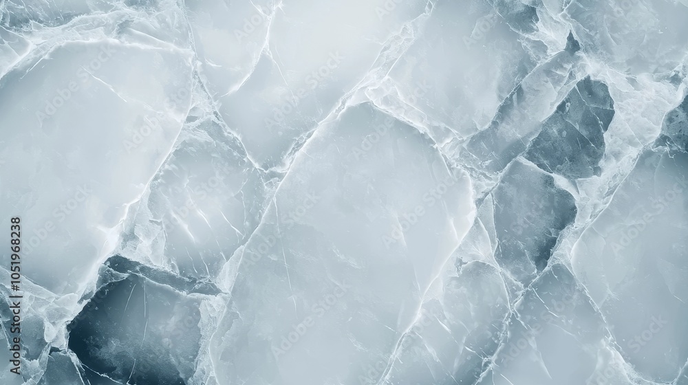 Poster Elegant frosted ice texture background with intricate patterns and subtle color variations for design inspiration
