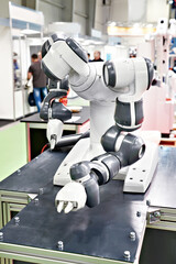 Robot with arms manipulator