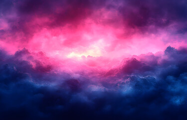 Obraz premium Pink and Blue Cloudscape