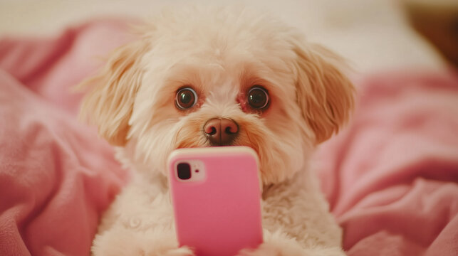 Dog is Ashamed/Embarrassed/Surprised at what they found on the Cell Phone!