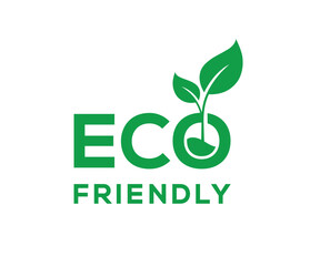 Fototapeta premium Eco friendly icon. Ecologic food stamps. Organic natural food labels.