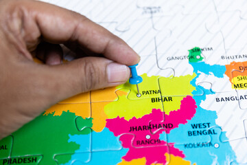 Political map of India