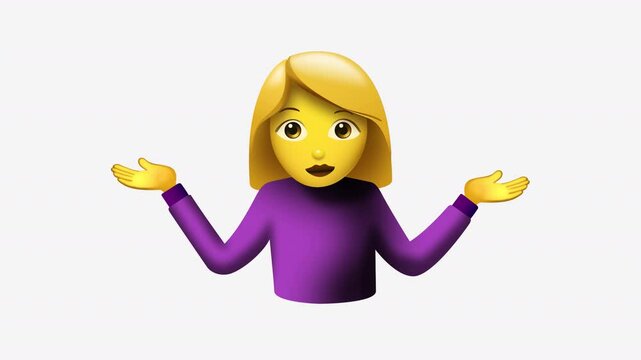 shrug Emoji by Emoji Land