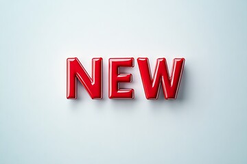 Fototapeta premium Red 3D Word New