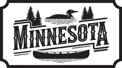 Minnesota State Vector Illustration