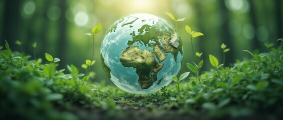 Environmental Protection. Sprout from the Earth, New Life