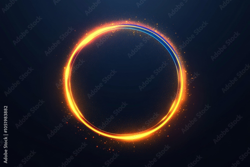 Aufkleber an ethereal world with neon effect in a magic mysterious swirl twirl collage image