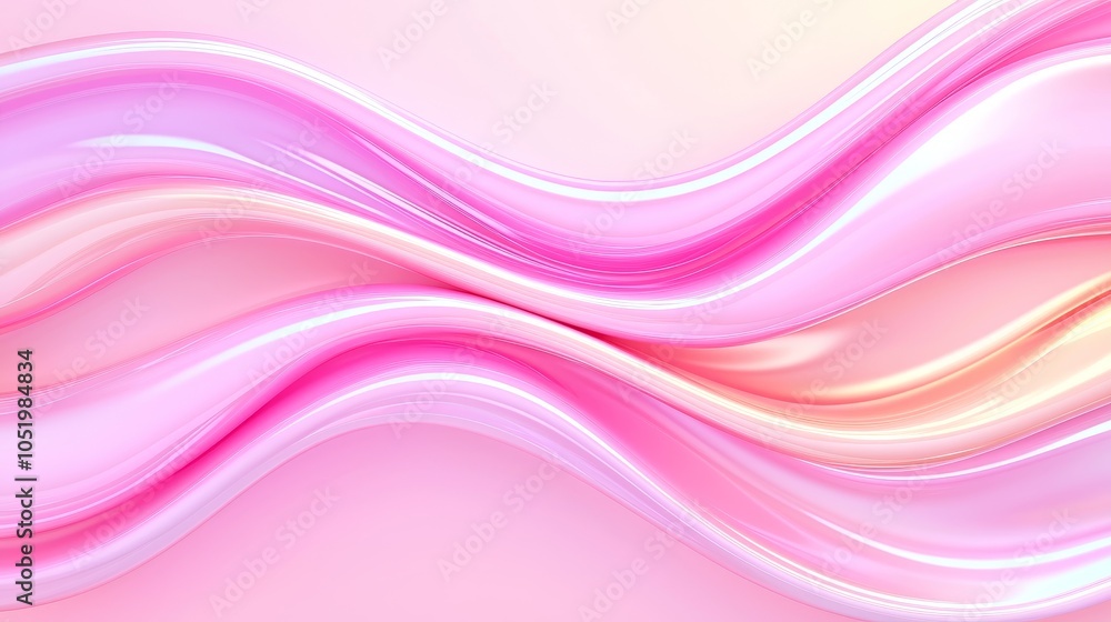 Aufkleber elegant pink waves a soft and dreamy abstract background for creative designs and visual projects