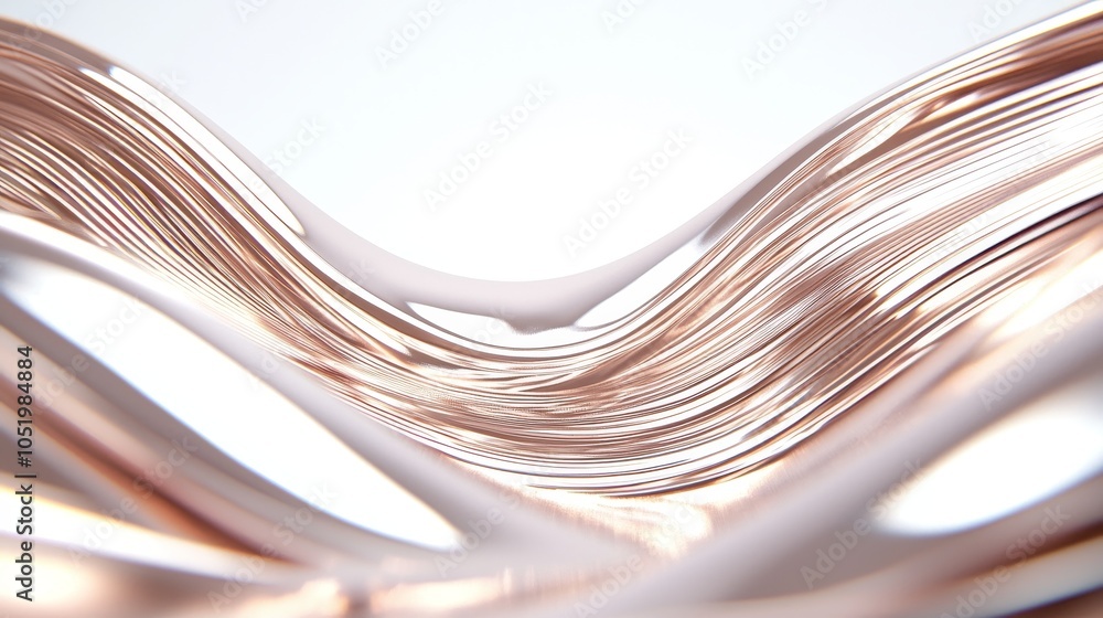 Aufkleber exploring the fluidity of form a captivating journey through abstract lines and textures in modern d