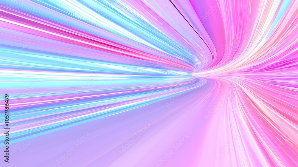 Aufkleber vibrant spectrum of light a journey through colorful waves and dynamic motion in a dreamlike space