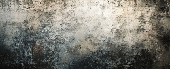 Fototapeta premium Grassy concrete stone grungy rough wall texture in grey