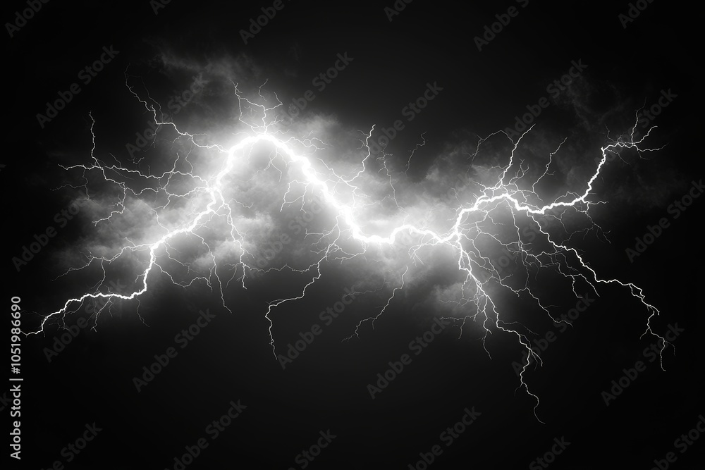 Poster For Thunder Games, a modern set with lightning effect. Using generative AI