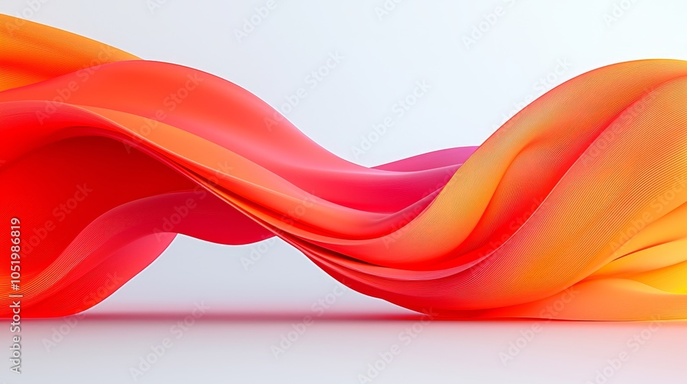 Poster dynamic flow of colorful waves a visual representation of motion and energy in abstract artistry