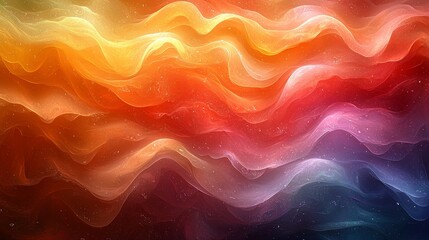 Fototapeta premium Vibrant waves of color a mesmerizing abstract journey through fluid light and motion