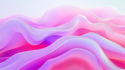 Obraz premium A dreamy journey through soft pink and purple waves an abstract exploration of fluidity and color in design