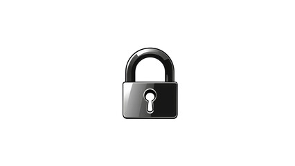 Naklejka premium Secure Lock Icon for Digital Privacy and Safety