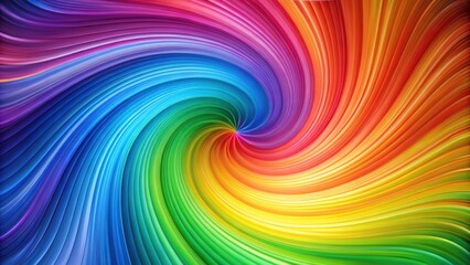 Colorful Spirals Background with Soft Wavy Rainbow Patterns for Abstract Designs
