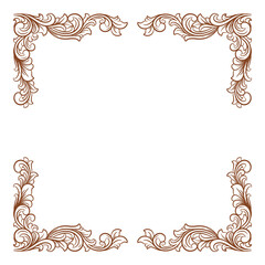 border frame ornament wedding decoration