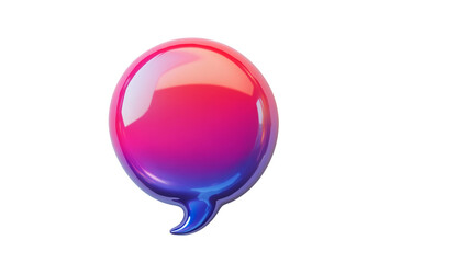 Obraz premium Colorful speech bubble with gradient design