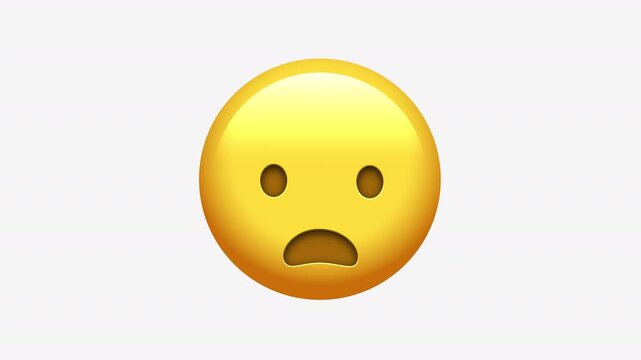 Frowning face with open mouth emoji