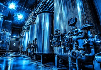 The plant workshop is equipped with water purification filters