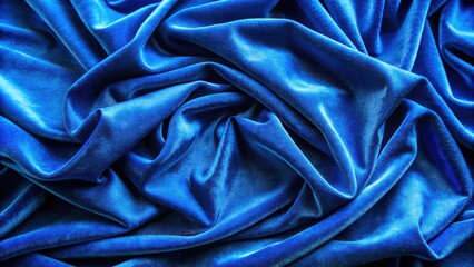 Close-up of elegant classic blue velvet trend color 2020 backdrop for interior design projects